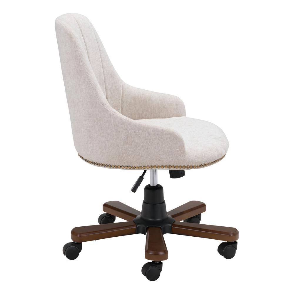 Gables Beige Office Chair by ZUO 5 Gables Beige Office Chair by ZUO - Image 3
