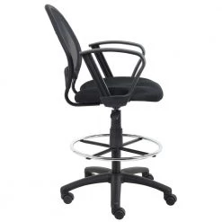 Black Mesh Drafting Stool with Loop Arms by BOSS Office Products 16 Black Mesh Drafting Stool with Loop Arms by BOSS Office Products -Default Template 6 black boss office products drafting chairs b16217 1f 1000