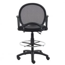 Black Mesh Drafting Stool with Loop Arms by BOSS Office Products 14 Black Mesh Drafting Stool with Loop Arms by BOSS Office Products -Default Template 6 black boss office products drafting chairs b16217 c3 1000