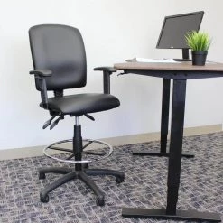 27 in. Width Big and Tall Black Fabric Drafting Chair with Swivel Seat by BOSS Office Products 11 27 in. Width Big and Tall Black Fabric Drafting Chair with Swivel Seat by BOSS Office Products -Default Template 6 black boss office products drafting chairs b1646 31 1000