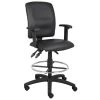27 in. Width Big and Tall Black Fabric Drafting Chair with Swivel Seat by BOSS Office Products 1 27 in. Width Big and Tall Black Fabric Drafting Chair with Swivel Seat by BOSS Office Products -Default Template 6 black boss office products drafting chairs b1646 64 1000