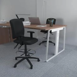 27 in. Width Big and Tall Black Fabric Drafting Chair with Swivel Seat by BOSS Office Products 9 27 in. Width Big and Tall Black Fabric Drafting Chair with Swivel Seat by BOSS Office Products -Default Template 6 black boss office products drafting chairs b1646 c3 1000