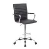 Black Designer Style Counter height Arm Chair Caresoft Vinyl Chrome Arms Footring and Base Neumatic Lift by BOSS Office Products 1 Black Designer Style Counter height Arm Chair Caresoft Vinyl Chrome Arms Footring and Base Neumatic Lift by BOSS Office Products -Default Template 6 black boss office products drafting chairs b16533c bk 64 1000