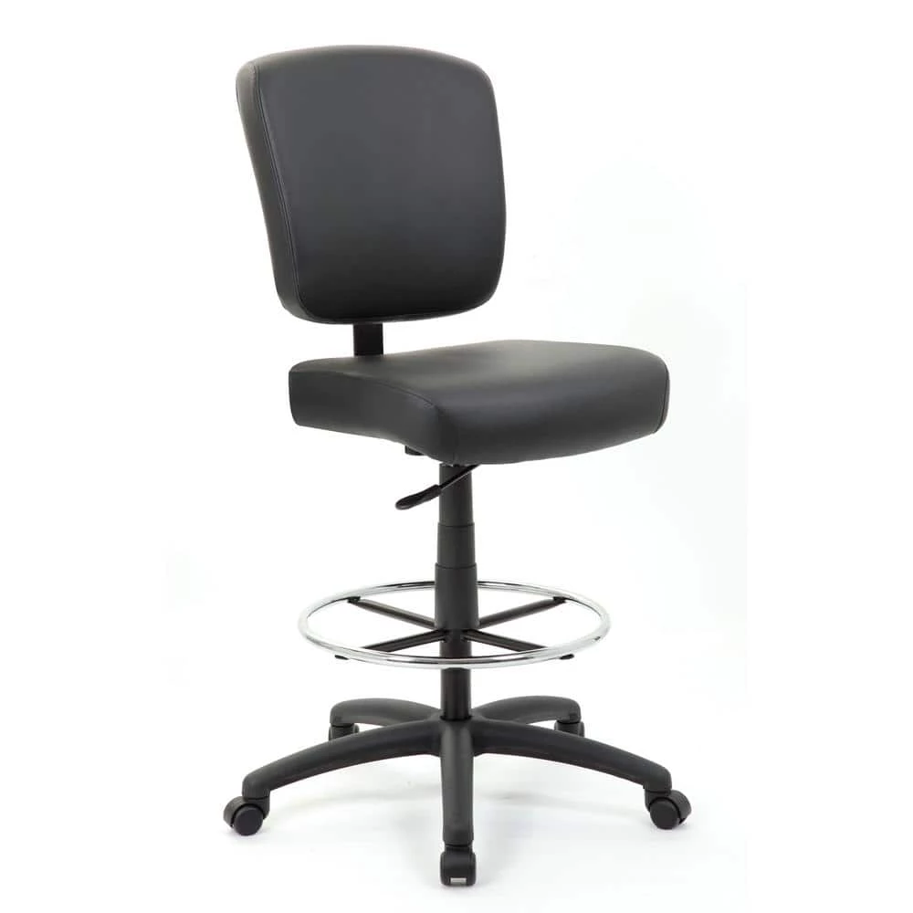 46.5 in. Black Oversized Drafting Stool by BOSS Office Products 3 46.5 in. Black Oversized Drafting Stool by BOSS Office Products