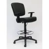 Black Modern Style Drafting Chair with Adj Arms by BOSS Office Products -Default Template 6 black boss office products drafting chairs b1681 bk 64 1000