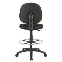 Black Crepe Fabric Armless Ergonomic Drafting Chair by BOSS Office Products 10 Black Crepe Fabric Armless Ergonomic Drafting Chair by BOSS Office Products -Default Template 6 black boss office products drafting chairs b1690 bk 66 1000