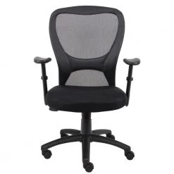 Black Modern Styled Mesh Desk Chair by BOSS Office Products