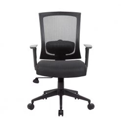 Black Mesh Back and Seat Cushions Black Base Lumbar Support Adjustable Arms Pneumatic Lift Executive Task Chair by BOSS Office Products -Default Template 6 black boss office products ergonomic chairs b6706 bk 4f 1000