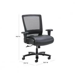 Black Mesh Heavy Duty Task Chair 400 lb Capacity by BOSS Office Products 14 Black Mesh Heavy Duty Task Chair 400 lb Capacity by BOSS Office Products -BOSS Offic Shop black boss office products ergonomic chairs b699 bk 40 1000