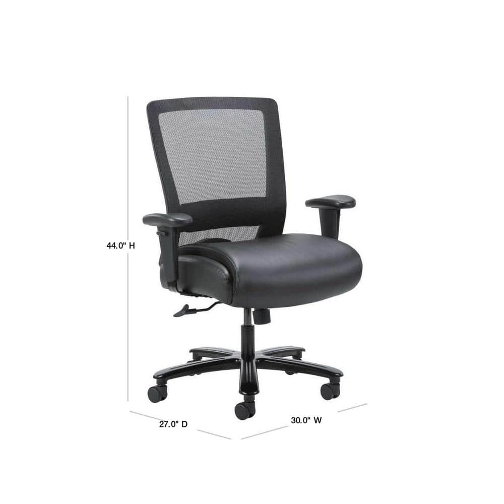 Black Mesh Heavy Duty Task Chair 400 lb Capacity by BOSS Office Products 5 Black Mesh Heavy Duty Task Chair 400 lb Capacity by BOSS Office Products - Image 3