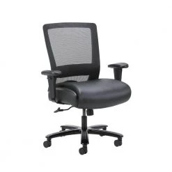 Black Mesh Heavy Duty Task Chair 400 lb Capacity by BOSS Office Products