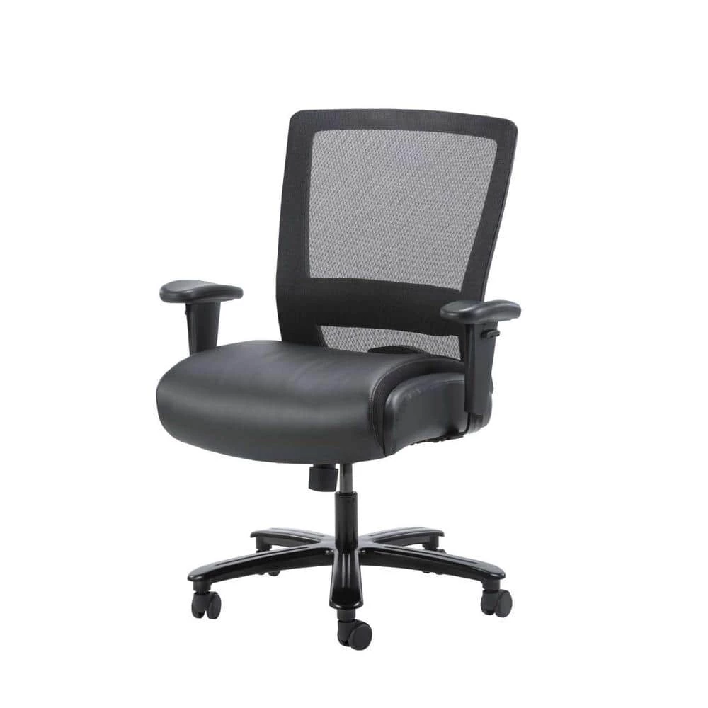 Black Mesh Heavy Duty Task Chair 400 lb Capacity by BOSS Office Products 6 Black Mesh Heavy Duty Task Chair 400 lb Capacity by BOSS Office Products - Image 4