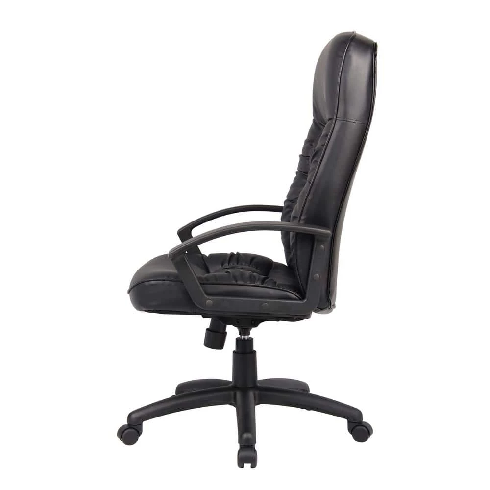 27 in. Width Big and Tall Black Vinyl Executive Chair with Swivel Seat by BOSS Office Products 4 27 in. Width Big and Tall Black Vinyl Executive Chair with Swivel Seat by BOSS Office Products - Image 2