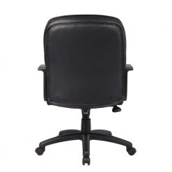 Black LeatherPlus Cover Nylon Armrest Executive Mid-Back Chair by BOSS Office Products 9 Black LeatherPlus Cover Nylon Armrest Executive Mid-Back Chair by BOSS Office Products -Default Template 6 black boss office products executive chairs b7306 66 1000