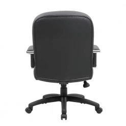 Black Caressoft Upholstery Padded Arms Executive Mid-Back Chair by BOSS Office Products 9 Black Caressoft Upholstery Padded Arms Executive Mid-Back Chair by BOSS Office Products -Default Template 6 black boss office products executive chairs b7406 66 1000