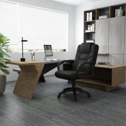 High Back Black Leather Executive Desk Chair with Built-In Lumber Support by BOSS Office Products 12 High Back Black Leather Executive Desk Chair with Built-In Lumber Support by BOSS Office Products -Default Template 6 black boss office products executive chairs b7501 44 1000