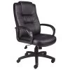 High Back Black Leather Executive Desk Chair with Built-In Lumber Support by BOSS Office Products 1 High Back Black Leather Executive Desk Chair with Built-In Lumber Support by BOSS Office Products -Default Template 6 black boss office products executive chairs b7501 64 1000