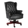BOSS Office. High Back Black Caresoft Wing Back Button Tufted Traditional Executive Chair by BOSS Office Products 2 BOSS Office. High Back Black Caresoft Wing Back Button Tufted Traditional Executive Chair by BOSS Office Products -Default Template 6 black boss office products executive chairs b800 bk 64 1000