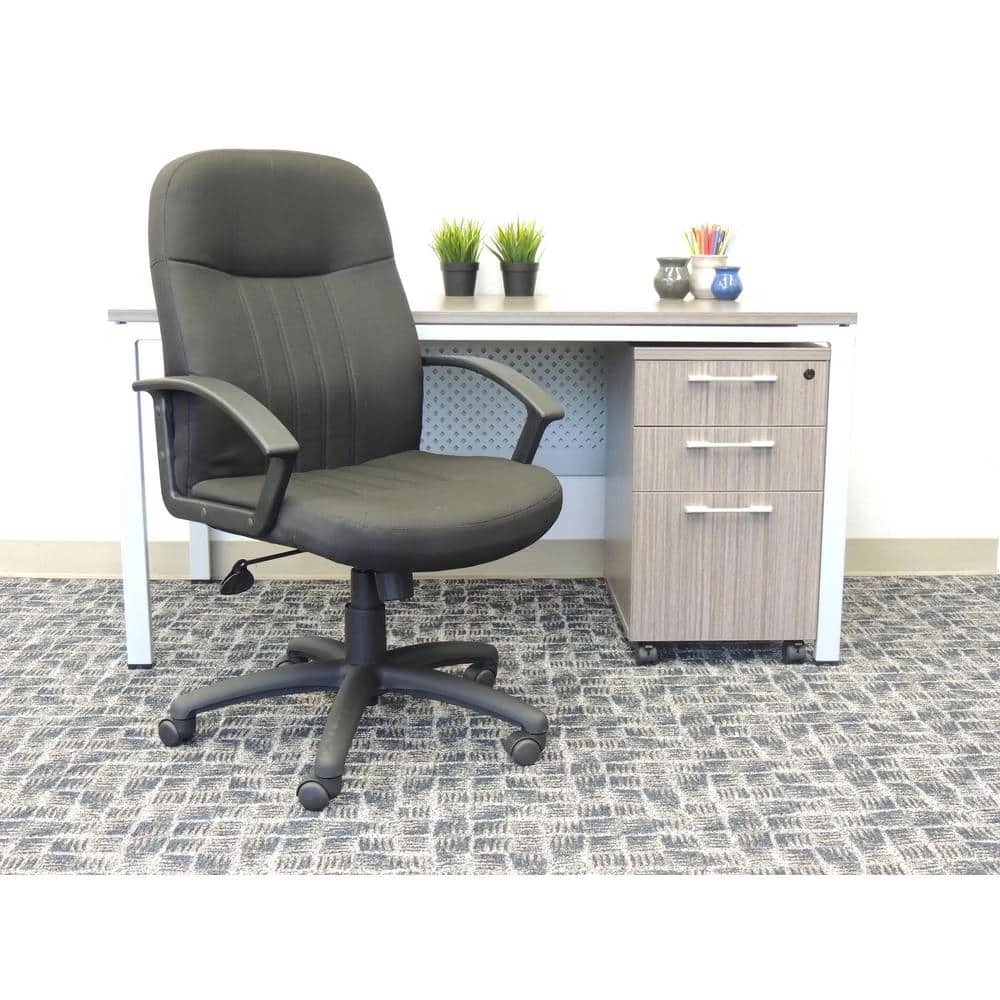 27 in. Width Big and Tall Black Fabric Executive Chair with Swivel Seat by BOSS Office Products 6 27 in. Width Big and Tall Black Fabric Executive Chair with Swivel Seat by BOSS Office Products - Image 4