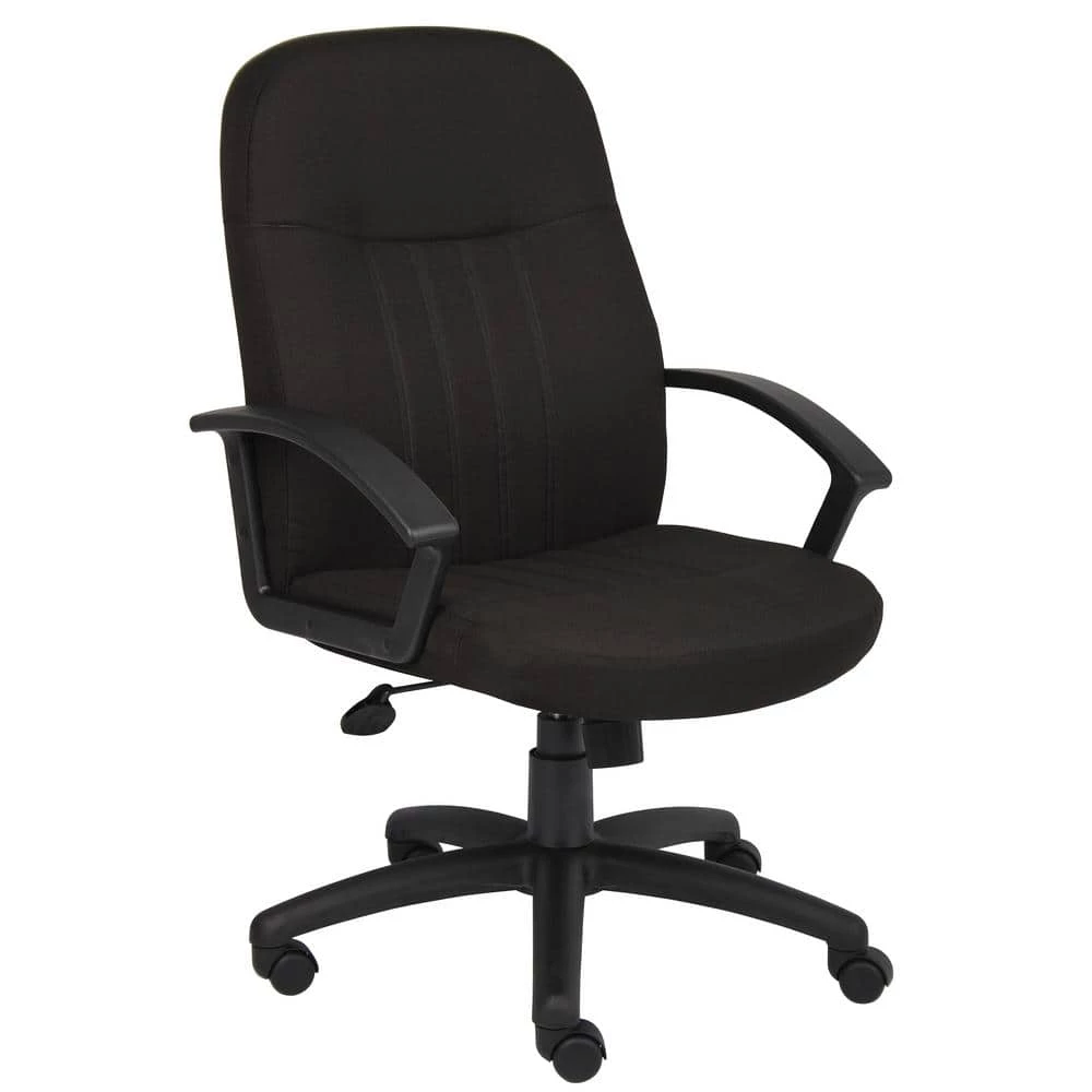 27 in. Width Big and Tall Black Fabric Executive Chair with Swivel Seat by BOSS Office Products 3 27 in. Width Big and Tall Black Fabric Executive Chair with Swivel Seat by BOSS Office Products