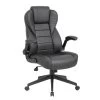 BOSS Office Black High Back Leather Executive Chair with Flip-Up Arms by BOSS Office Products 1 BOSS Office Black High Back Leather Executive Chair with Flip-Up Arms by BOSS Office Products -Default Template 6 black boss office products executive chairs b8551 bk 64 1000