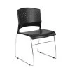 Side Chair Black Plastic Seats Steel Frame Chrome Stackable by BOSS Office Products 1 Side Chair Black Plastic Seats Steel Frame Chrome Stackable by BOSS Office Products -Default Template 6 black boss office products guest office chairs b1400 bk 1 64 1000