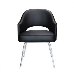 Black Designer Style Guest Chair Caressoft Vinyl Chrome Legs by BOSS Office Products -Default Template 6 black boss office products guest office chairs b489c bk c3 1000