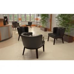 Ava Black Accent Chair by BOSS Office Products -BOSS Offic Shop black boss office products guest office chairs b529bk bk 44 1000