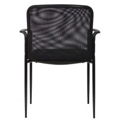 Black Mesh Guest Chair Steel Frame by BOSS Office Products 9 Black Mesh Guest Chair Steel Frame by BOSS Office Products -BOSS Offic Shop black boss office products guest office chairs b6909 bk 66 1000
