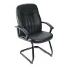 Office Guest Chair Black Leather Black Steel Frame Durable Nylon Arms by BOSS Office Products 2 Office Guest Chair Black Leather Black Steel Frame Durable Nylon Arms by BOSS Office Products -Default Template 6 black boss office products guest office chairs b8109 64 1000