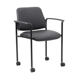 Black Mobile Desk Chair by BOSS Office Products