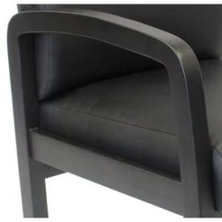 Designer Guest Chair. Black Leather Comfort Cushions. Black Wood Frame. No Tool Assembly by BOSS Office Products 14 Designer Guest Chair. Black Leather Comfort Cushions. Black Wood Frame. No Tool Assembly by BOSS Office Products -Default Template 6 black boss office products guest office chairs b9580bk bk 4f 1000