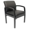 Designer Guest Chair. Black Leather Comfort Cushions. Black Wood Frame. No Tool Assembly by BOSS Office Products 2 Designer Guest Chair. Black Leather Comfort Cushions. Black Wood Frame. No Tool Assembly by BOSS Office Products -Default Template 6 black boss office products guest office chairs b9580bk bk 64 1000