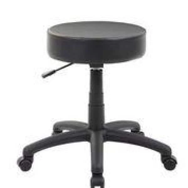 25 in. Width Big and Tall Black Mesh Office Stool with Adjustable Height by BOSS Office Products 4 25 in. Width Big and Tall Black Mesh Office Stool with Adjustable Height by BOSS Office Products - Image 2