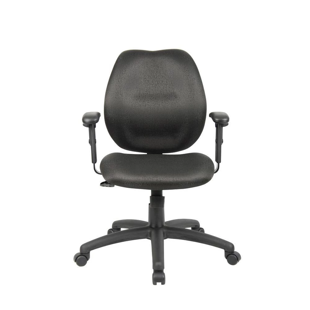 Black Task Chair with Adjustable Arms by BOSS Office Products 9 Black Task Chair with Adjustable Arms by BOSS Office Products - Image 7