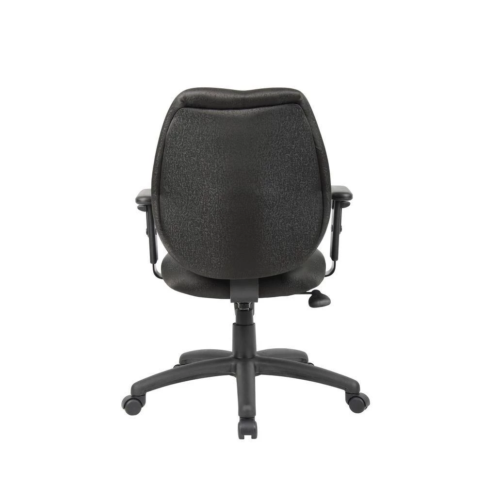 Black Task Chair with Adjustable Arms by BOSS Office Products 8 Black Task Chair with Adjustable Arms by BOSS Office Products - Image 6