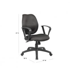 Black Desk Chair Loop Arms by BOSS Office Products 13 Black Desk Chair Loop Arms by BOSS Office Products -Default Template 6 black boss office products task chairs b1015 bk 40 1000