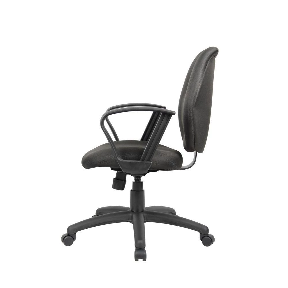 Black Desk Chair Loop Arms by BOSS Office Products 4 Black Desk Chair Loop Arms by BOSS Office Products - Image 2