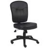 27 in. W Black Big and Tall Faux Leather Task Chair with Swivel Seat by BOSS Office Products 1 27 in. W Black Big and Tall Faux Leather Task Chair with Swivel Seat by BOSS Office Products -Default Template 6 black boss office products task chairs b1560 64 1000