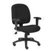 Black Fabric Task Chair with Adjustable Arms by BOSS Office Products 1 Black Fabric Task Chair with Adjustable Arms by BOSS Office Products -Default Template 6 black boss office products task chairs b495 bk 64 1000