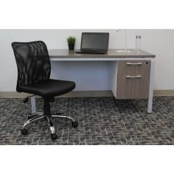 Black Mesh Back Black Vinyl Seat Armless Chrome Base Pneumatic Lift Mesh Task Chair by BOSS Office Products -Default Template 6 black boss office products task chairs b6115c cs 31 1000