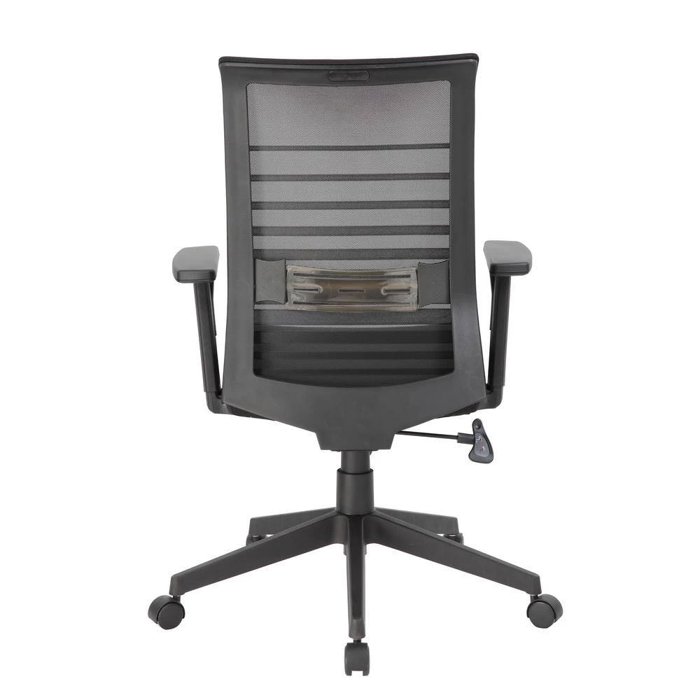 Black Executive Mesh Back Desk Chair Adj Arms by BOSS Office Products 6 Black Executive Mesh Back Desk Chair Adj Arms by BOSS Office Products - Image 4