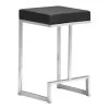 Darwen 26 in. Black Counter Stool by ZUO 1 Darwen 26 in. Black Counter Stool by ZUO -BOSS Offic Shop black brushed stainless steel zuo bar stools 300048 64 1000