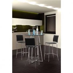 Soar 28.5 in. Black Cushioned Bar Stool (Set of 2) by ZUO 9 Soar 28.5 in. Black Cushioned Bar Stool (Set of 2) by ZUO -Default Template 6 black chrome zuo bar stools 300150 31 1000