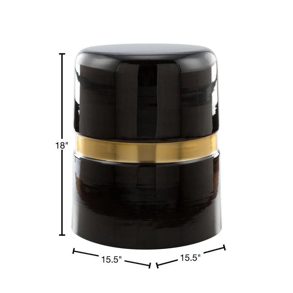 Density Black and Gold Side Table by ZUO 5 Density Black and Gold Side Table by ZUO - Image 3