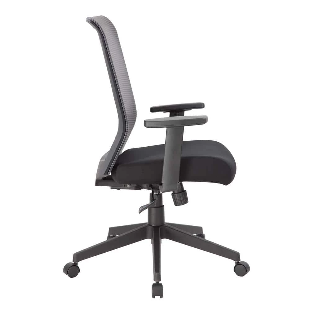 Grey Executive Mesh Back Desk Chair Adj Arms by BOSS Office Products 7 Grey Executive Mesh Back Desk Chair Adj Arms by BOSS Office Products - Image 5