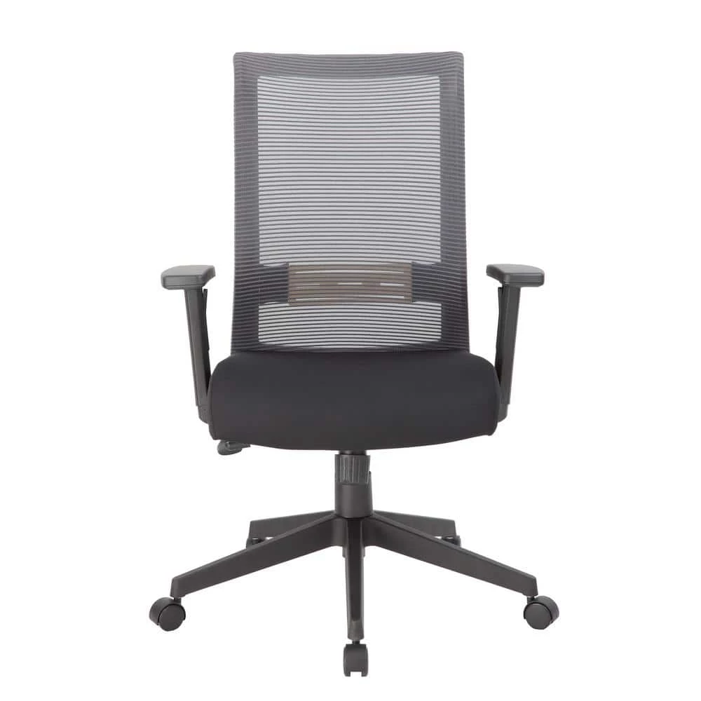 Grey Executive Mesh Back Desk Chair Adj Arms by BOSS Office Products 6 Grey Executive Mesh Back Desk Chair Adj Arms by BOSS Office Products - Image 4