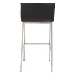 Marina 39 in. Black Bar Stool by ZUO -Default Template 6 black stainless steel zuo bar stools 100644 1f 1000