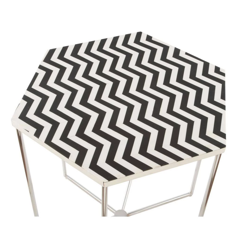 Forma Black and White Side Table by ZUO 7 Forma Black and White Side Table by ZUO - Image 5
