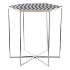 Forma Black and White Side Table by ZUO
